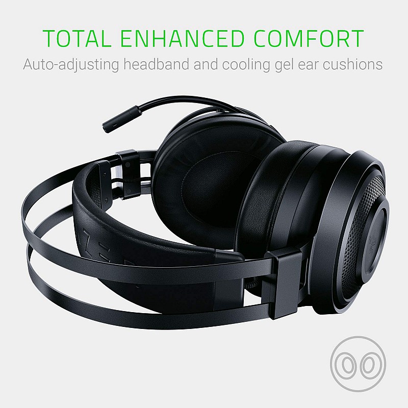 Razer Nari Essential: THX Spatial Audio - 2.4GHz Wireless Audio – Auto-Adjusting Headband – Gaming Headset