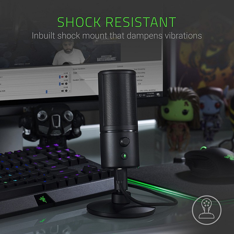 Razer Seiren X-Professional-Grade High-Definition Studio Sound USB Digital Condenser Microphone