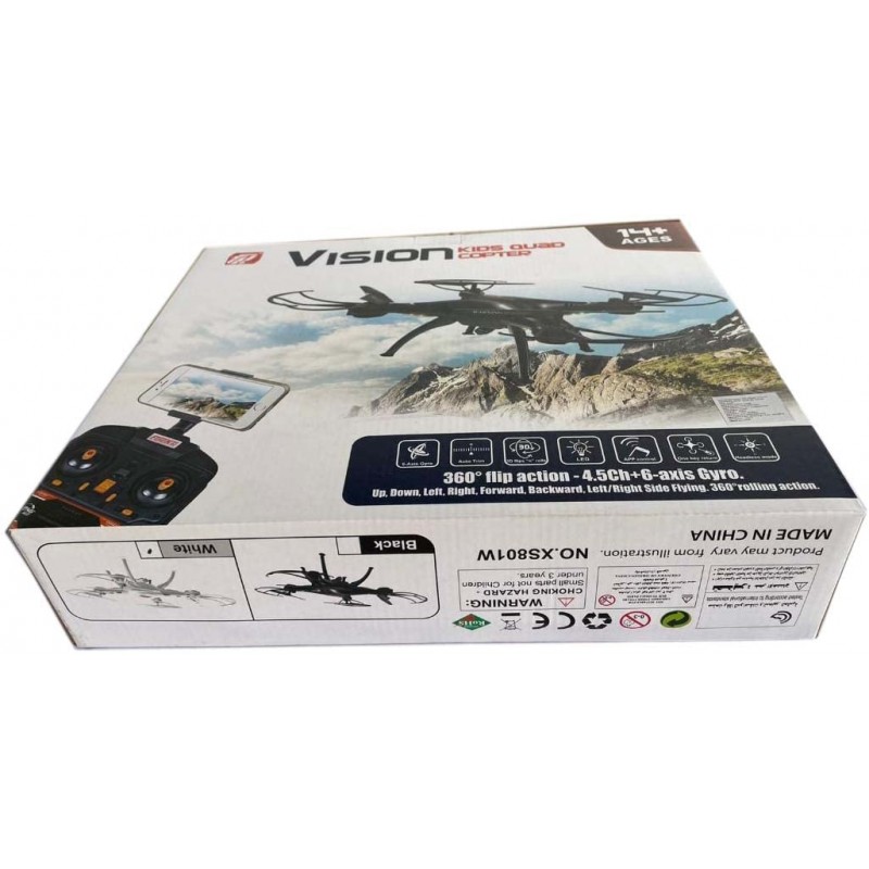 Real Games™ Vision Kids Quad Copter Remote Control Drone for Boys and Girls (White) Real Games™ Vision Kids Quad Copter Remote Control Drone for Boys and Girls (White)