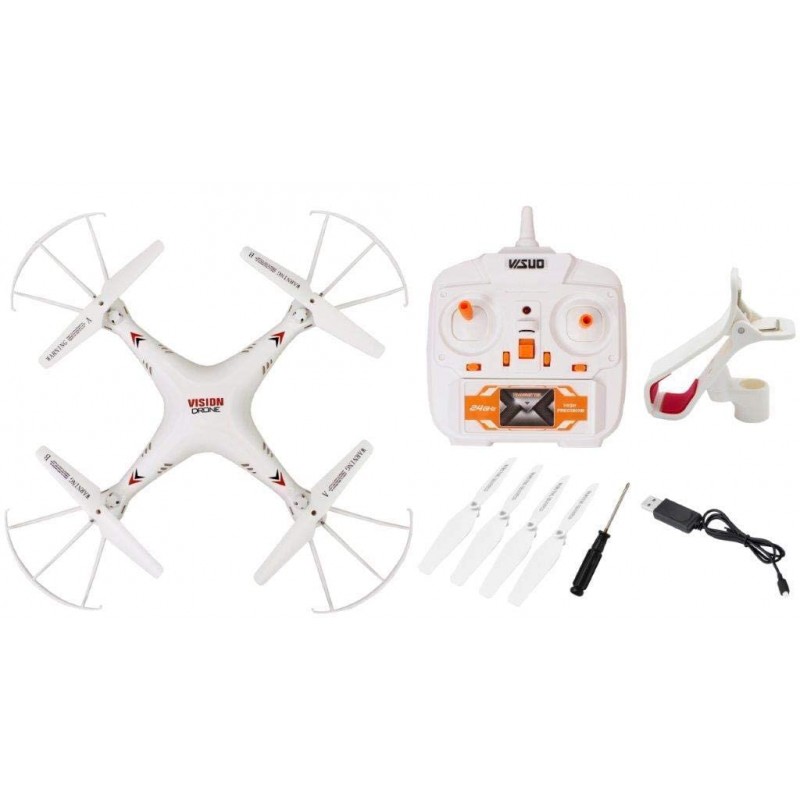 Real Games™ Vision Kids Quad Copter Remote Control Drone for Boys and Girls (White) Real Games™ Vision Kids Quad Copter Remote Control Drone for Boys and Girls (White)