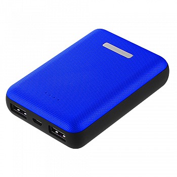 Reconnect 10000 mAh Power Bank, Blue/Black