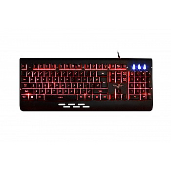 Redgear Blaze 7 Colour Backlit Gaming Keyboard with Full Aluminium Body  Windows Key Lock Black