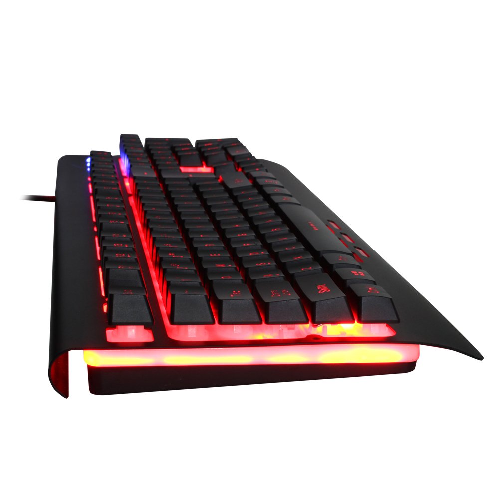 Redgear Blaze 7 Colour Backlit Gaming Keyboard with Full Aluminium Body Windows Key Lock Black