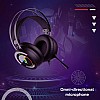 Redgear Cloak Wired RGB Gaming Headphones with Microphone for PC Black