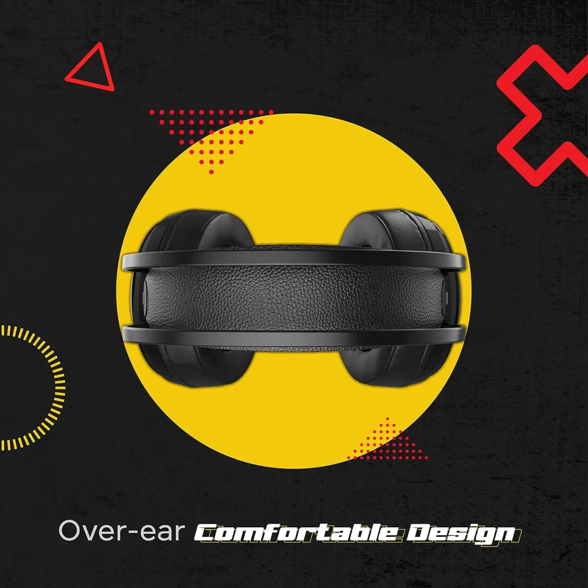 Redgear Cosmo Nova Wired Over Ear Headphones with Mic (Black)