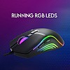 Redgear F-15 Wired Optical Gaming Mouse with Running RGB LEDs, 5 Million Durable Click Switches and Upto 6400 dpi for PC Gamers