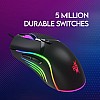 Redgear F-15 Wired Optical Gaming Mouse with Running RGB LEDs, 5 Million Durable Click Switches and Upto 6400 dpi for PC Gamers