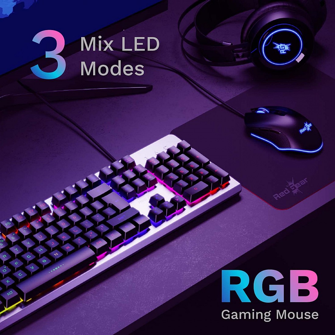 Buy Redgear GC-100 Keyboard & Mouse Gaming Combo Set