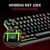 Redgear MT02 Keyboard with LED Modes, Windows Key Lock, Floating & Double Injected Keycaps (Black)