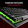 Redgear MT02 Keyboard with LED Modes, Windows Key Lock, Floating & Double Injected Keycaps (Black)