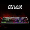 Redgear MT02 Keyboard with LED Modes, Windows Key Lock, Floating & Double Injected Keycaps (Black)