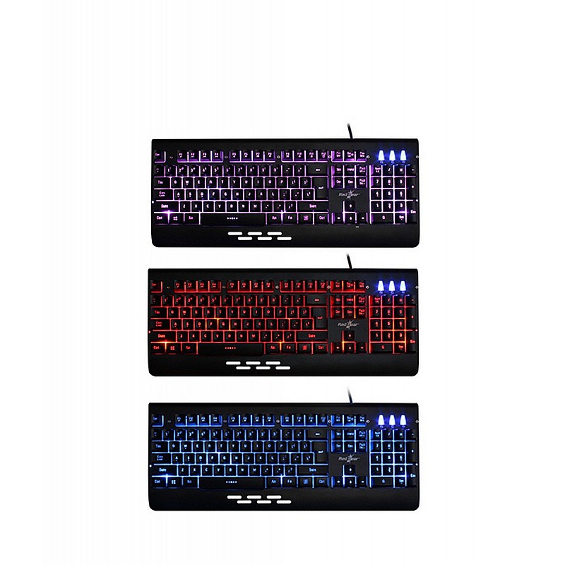 Redgear MT41 Manta 4. in 1 Gaming Combo with Keyboard, Mouse, Headphones and Speed Edition Mousepad.