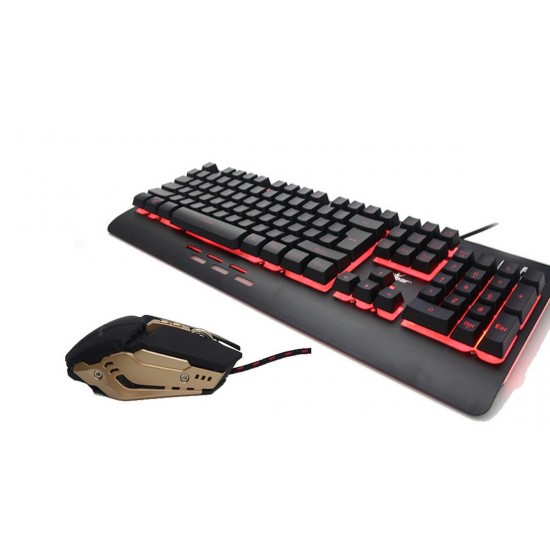 Redgear MT41 Manta 4. in 1 Gaming Combo with Keyboard, Mouse, Headphones and Speed Edition Mousepad.