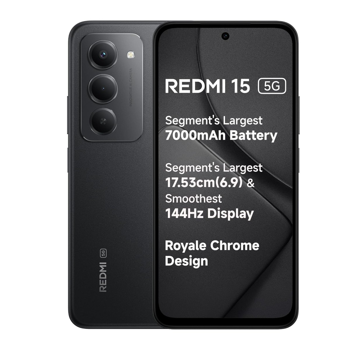 Redmi 15 5G Midnight Black 6GB + 128GB