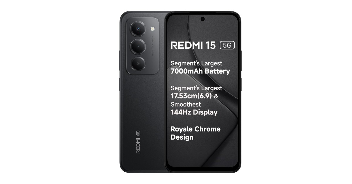 Redmi 15 5G Midnight Black 6GB + 128GB