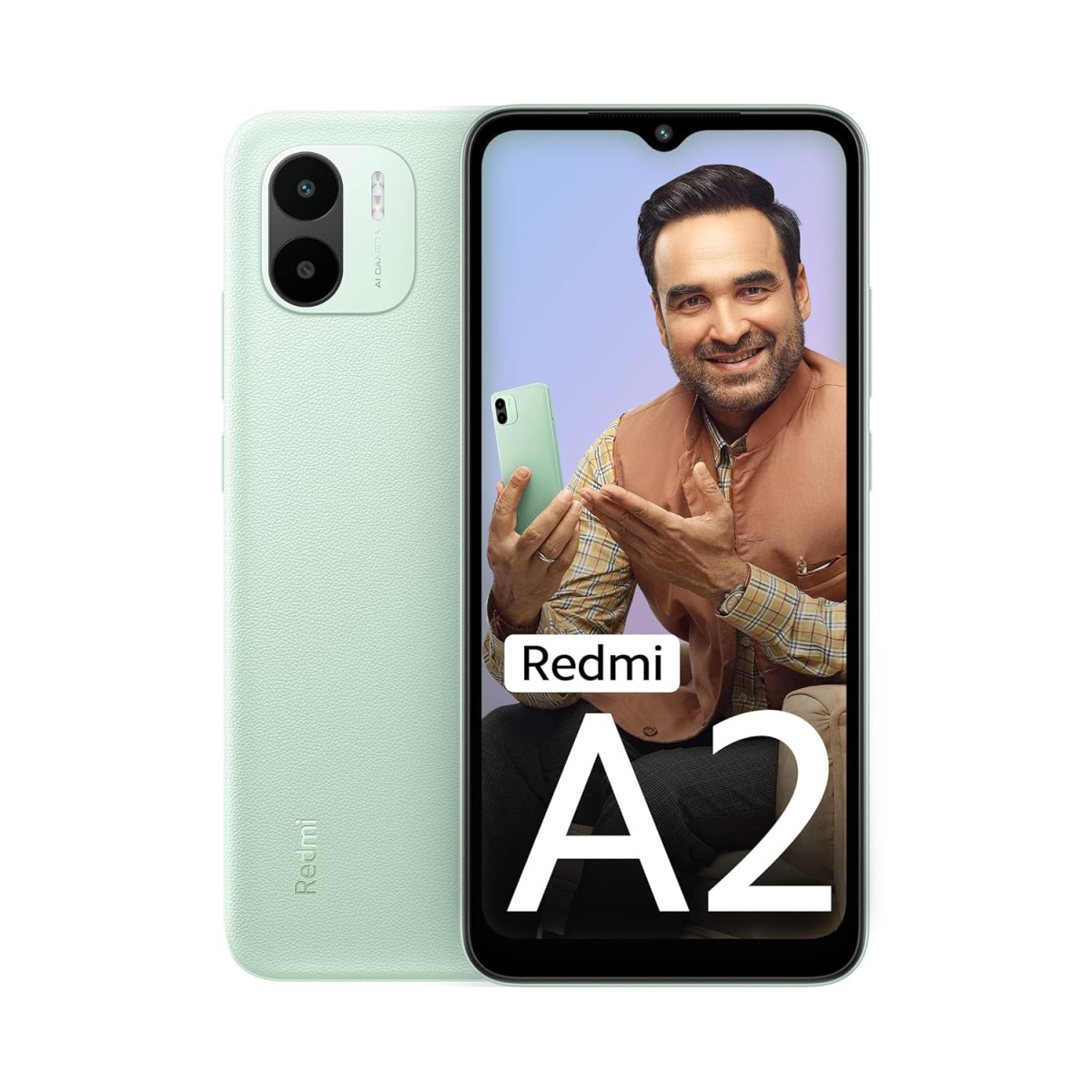 Redmi A2, 2GB RAM, 32GB Storage, Octa-Core G36 Processor, 7GB RAM Expandable, 16.5 cm HD+ Display, 5000mAh Battery (refurbished)