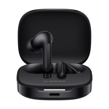 Redmi Buds 6, Dual Driver TWS in Ear Earbuds, 49dB Hybrid Active Noise Cancellation, Spatial Audio, Dual Device Connection, Quad Mic AI ENC, 42 Hrs Playtime, Custom EQ, Wireless Earbuds (Black)
