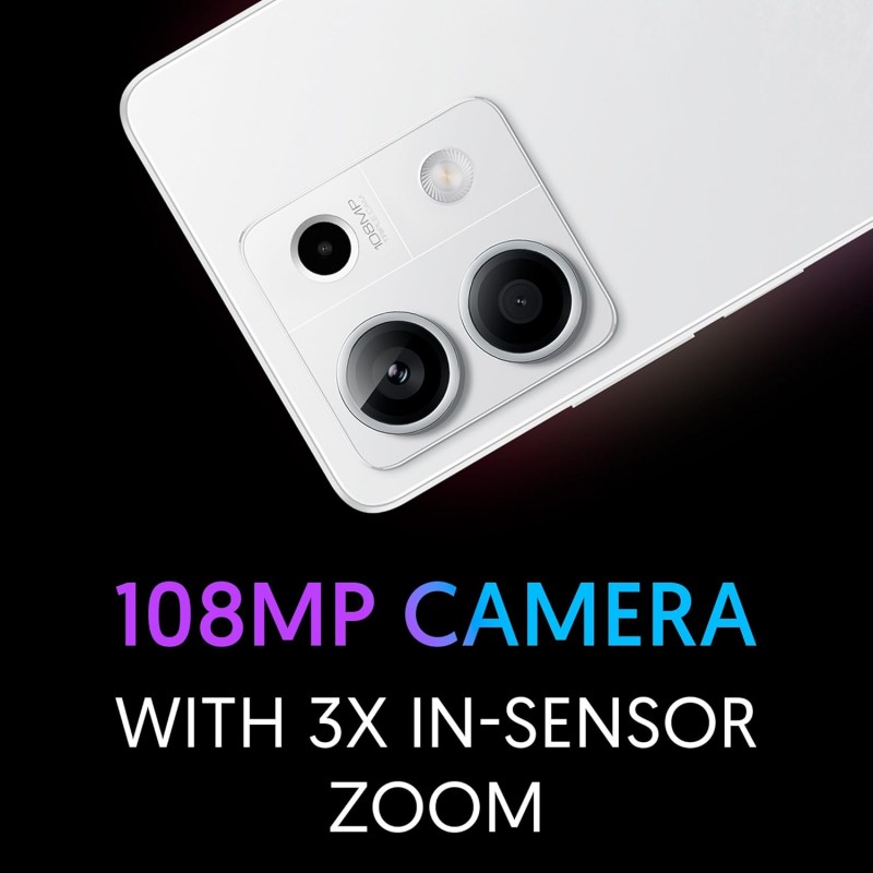 Redmi Note 13 5G (Stealth Black, 8GB RAM, 256GB Storage) | 5G Ready | 120Hz Bezel-Less AMOLED | 7.mm Slimmest Note Ever | 108MP Pro-Grade Camera Redmi Note 13 5G (Stealth Black, 8GB RAM, 256GB Storage) | 5G Ready | 120Hz Bezel-Less AMOLED | 7.mm Slimmest Note Ever | 108MP Pro-Grade Camera