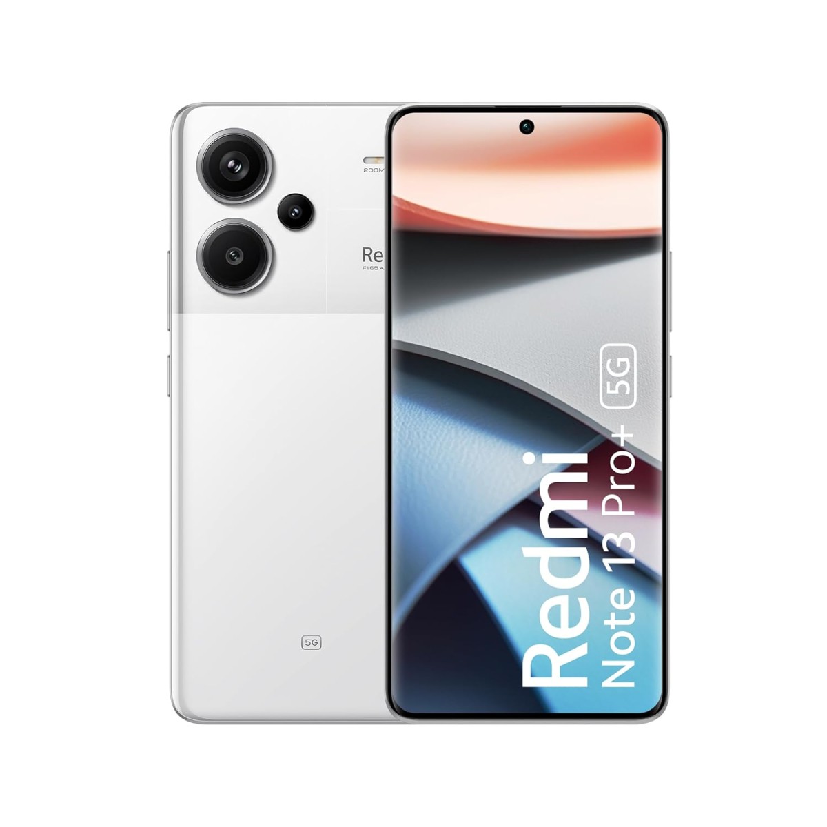 Redmi Note 13 Pro+ (Fusion Black, 8GB RAM, 256GB Storage) | World's First Mediatek 7200 Ultra 5G | 200MP Hi-Res Camera | 1.5K Curved AMOLED | 120W HyperCharge { open box }