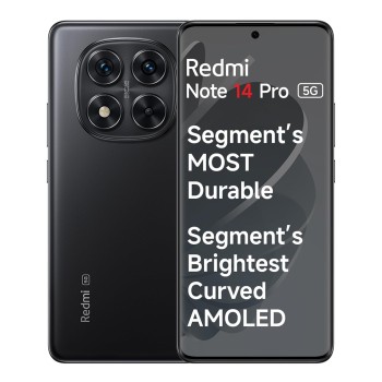 (Refurbished) Redmi Note 14 Pro 5G (Titan Black, 8GB RAM, 128GB Storage) | 50 MP Sony Camera Setup | Corning Gorilla Glass Victus 2 | 1.5K 3D Curved