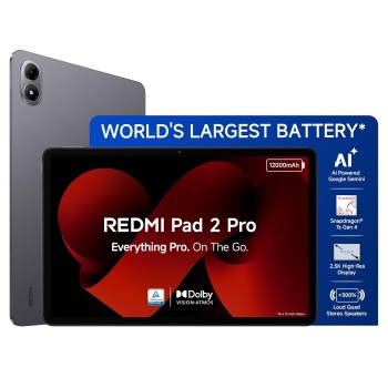 Redmi Pad 2 Pro [Smartchoice] | 12000mAh | Snapdragon 7s Gen 4 |12.1-inch, 2.5K Display |83+ Days Standby |HyperOS 2 |120Hz| Dolby Vision Atmos | Wi-Fi 6| AI Powered | 8GB,128GB |Graphite Grey