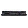 Redragon dyaus k509 wired semi mechanical gaming keyboard with 7 rgb backlit colors on keys & without edge side light illumination (black)