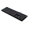 Redragon dyaus k509 wired semi mechanical gaming keyboard with 7 rgb backlit colors on keys & without edge side light illumination (black)