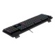 Redragon dyaus k509 wired semi mechanical gaming keyboard with 7 rgb backlit colors on keys & without edge side light illumination (black)