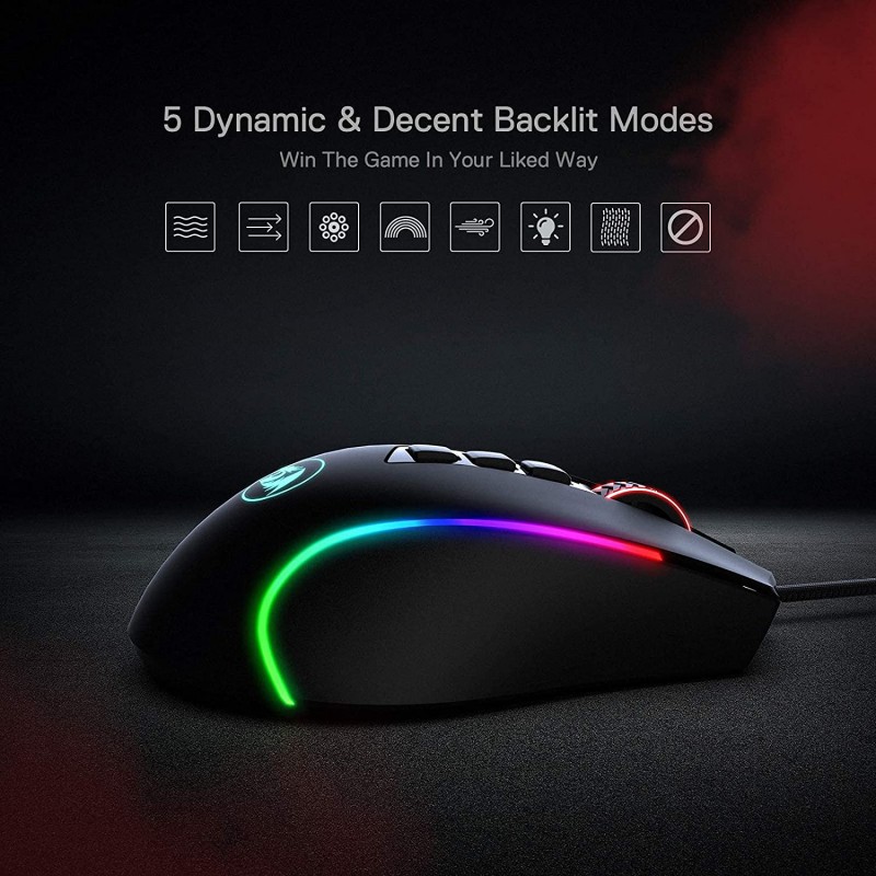 Redragon M612 Predator RGB Wired Optical Gaming Mouse