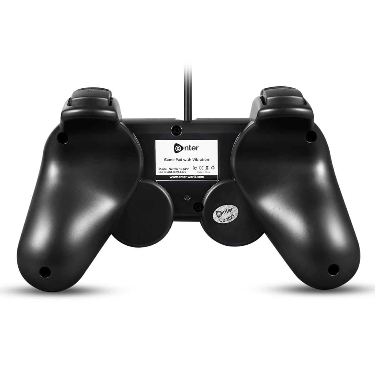 Enter GPV10 Wired USB Gamepad Controller with Dual Vibration, Compatible with PC/Windows/PS3/ Android TV