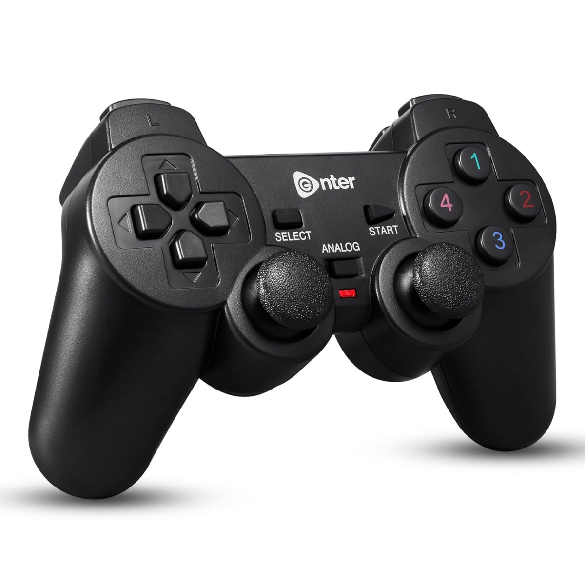 Enter GPV10 Wired USB Gamepad Controller with Dual Vibration, Compatible with PC/Windows/PS3/ Android TV