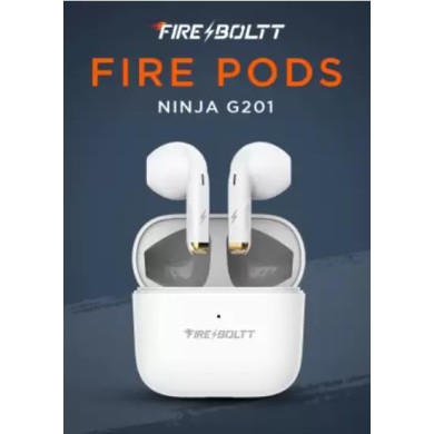 Fire-Boltt Fire Pods Ninja G201 In Ear Earbuds TWS IWP HD Calls, Quick Charge 24hrs playba