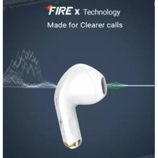 Fire-Boltt Fire Pods Ninja G201 In Ear Earbuds TWS IWP HD Calls, Quick Charge 24hrs playba