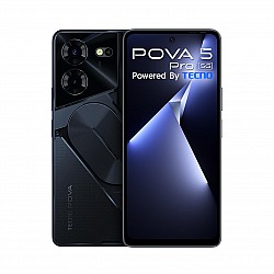  TECNO Pova 5 Pro 5G (8GB RAM,256GB Storage)| Segment 1st 68W Ultra Fast Charging | India's 1st Multi-Colored Backlit ARC Interface | 50MP AI Dual Camera | 6.78”FHD+ Dot-in Display (Refurbished)