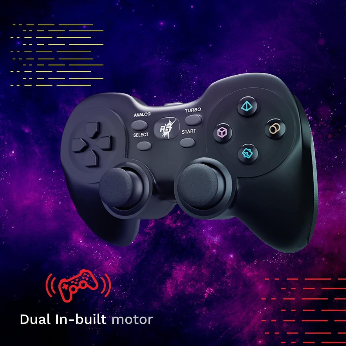 Redgear Elite v2 Wireless Gamepad Black