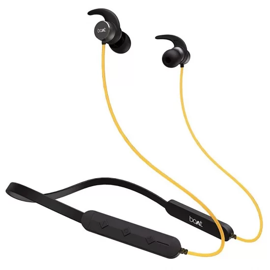 boAt Rockerz 255 Pro in-Ear Bluetooth Neckband Earphone with Mic Blazing Yellow