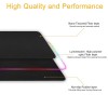 RiaTech RGB Gaming Mouse Pad, Large Extended Soft Led Mouse Pad with 14 Lighting Modes, Computer Keyboard Mousepads Mat (800mm x 300mm x 4mm, Black)