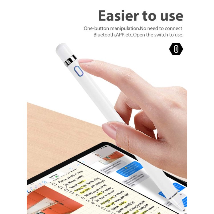 Robustrion Active Stylus Pen Rechargeable Pencil Digital Stylus Pen (No Palm Rejection) Robustrion Active Stylus Pen Rechargeable Pencil Digital Stylus Pen (No Palm Rejection)