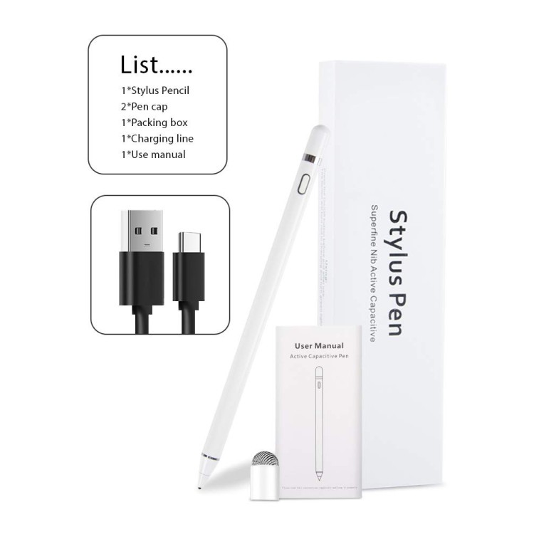 Robustrion Active Stylus Pen Rechargeable Pencil Digital Stylus Pen (No Palm Rejection) Robustrion Active Stylus Pen Rechargeable Pencil Digital Stylus Pen (No Palm Rejection)