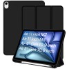 Robustrion Case Cover for iPad Air 11 inch Cover M3 / M2 / iPad Air 5th Generation Cover/iPad Air 4th Generation with [Pencil Holder] for iPad Air 11 inch M3 M2 6th 7th Gen/Air 4 5 10.9" - Black