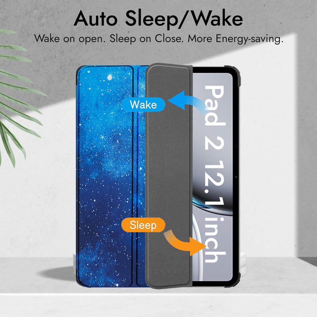 Robustrion Cover Case for OnePlus Pad 2 12.1 inch Cover, Flip Cover Case for OnePlus Pad 2 12.1 inch [Auto Sleep Wake Support] - Dark Green