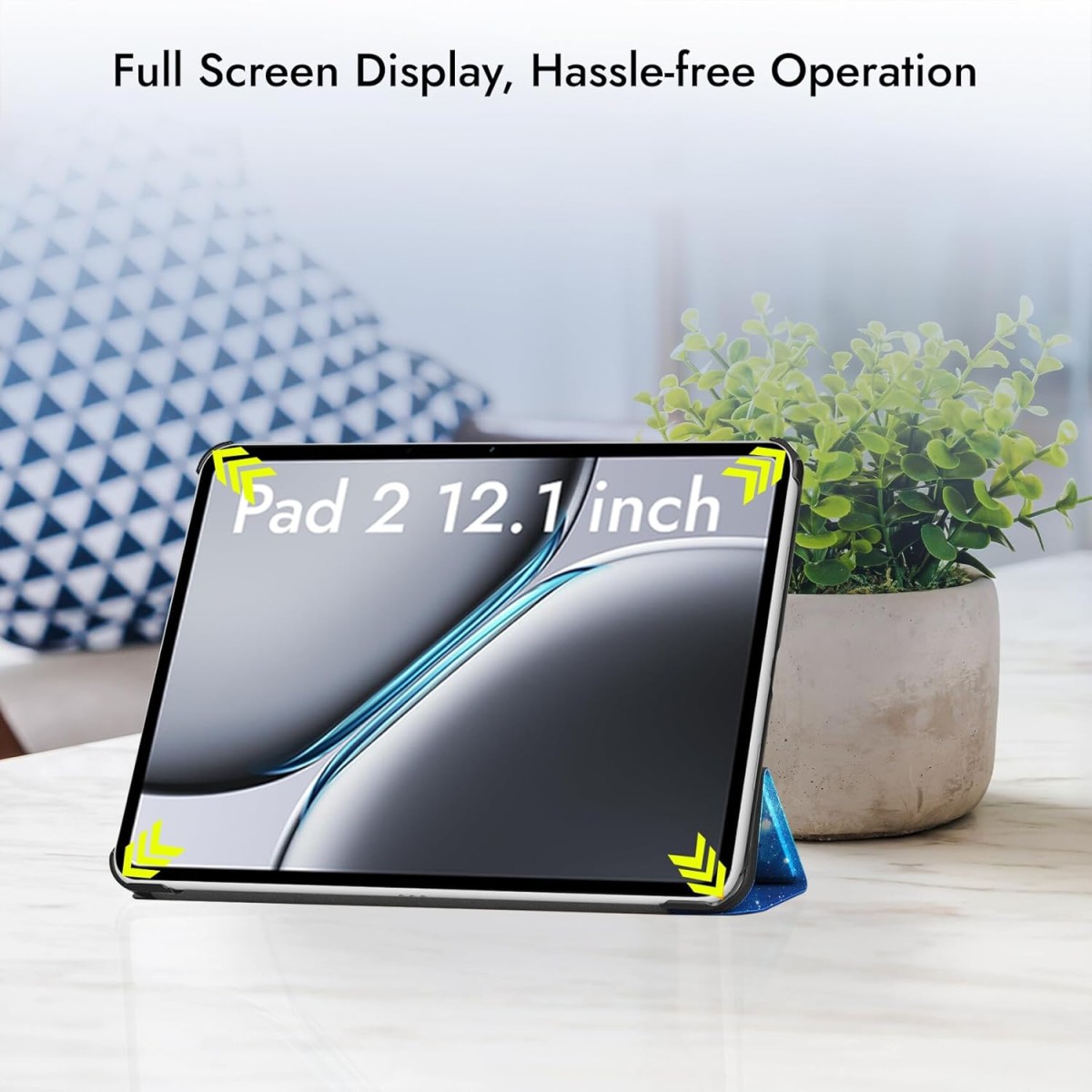 Robustrion Cover Case for OnePlus Pad 2 12.1 inch Cover, Flip Cover Case for OnePlus Pad 2 12.1 inch [Auto Sleep Wake Support] - Dark Green