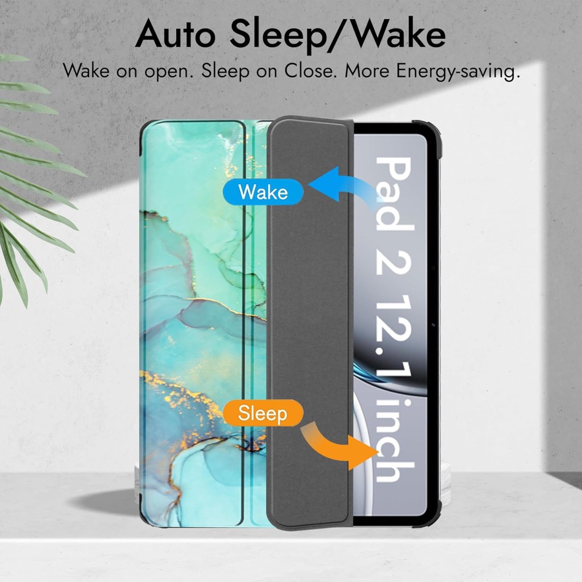 Robustrion Cover Case for OnePlus Pad 2 12.1 inch Cover, Flip Cover Case for OnePlus Pad 2 12.1 inch [Auto Sleep Wake Support] - Dark Green