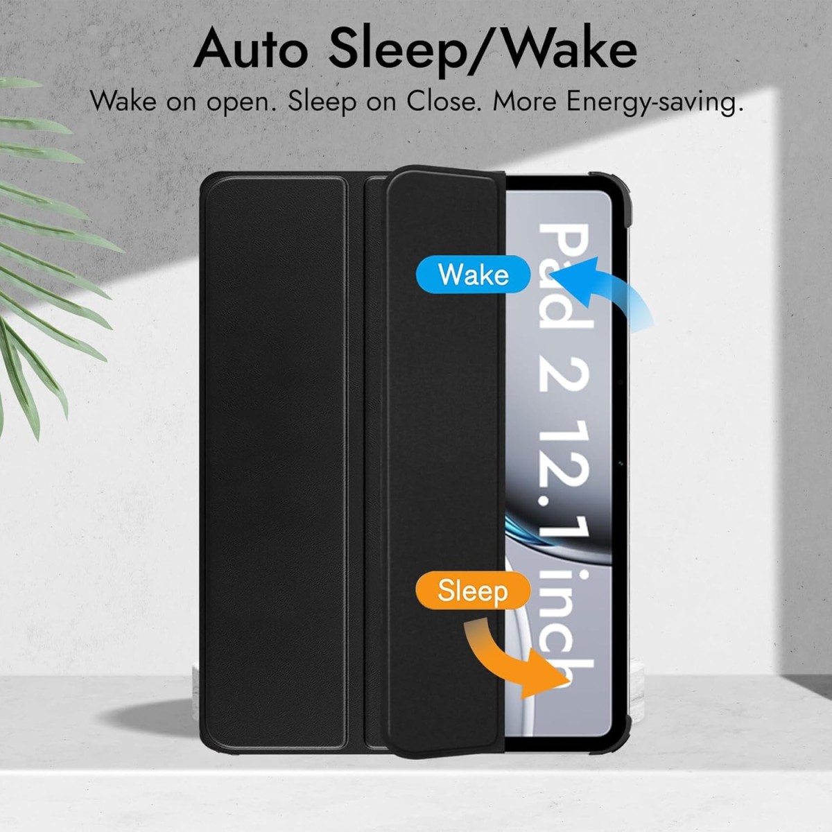 Robustrion Cover Case for OnePlus Pad 2 12.1 inch Cover, Flip Cover Case for OnePlus Pad 2 12.1 inch [Auto Sleep Wake Support] - Dark Green