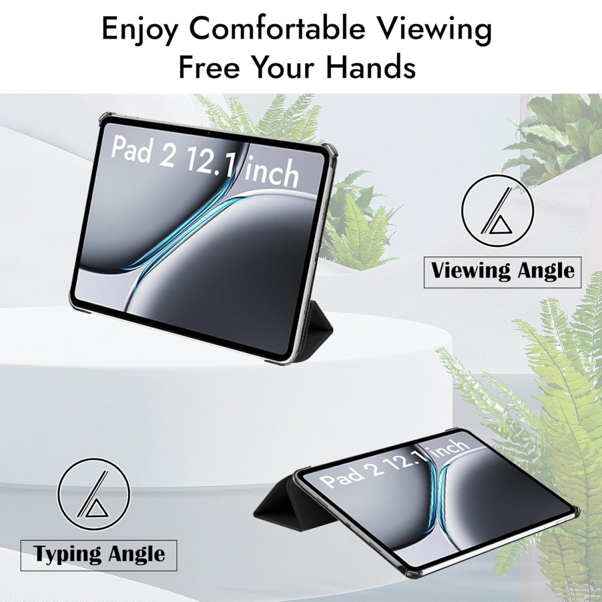 Robustrion Cover Case for OnePlus Pad 2 12.1 inch Cover, Flip Cover Case for OnePlus Pad 2 12.1 inch [Auto Sleep Wake Support] - Dark Green