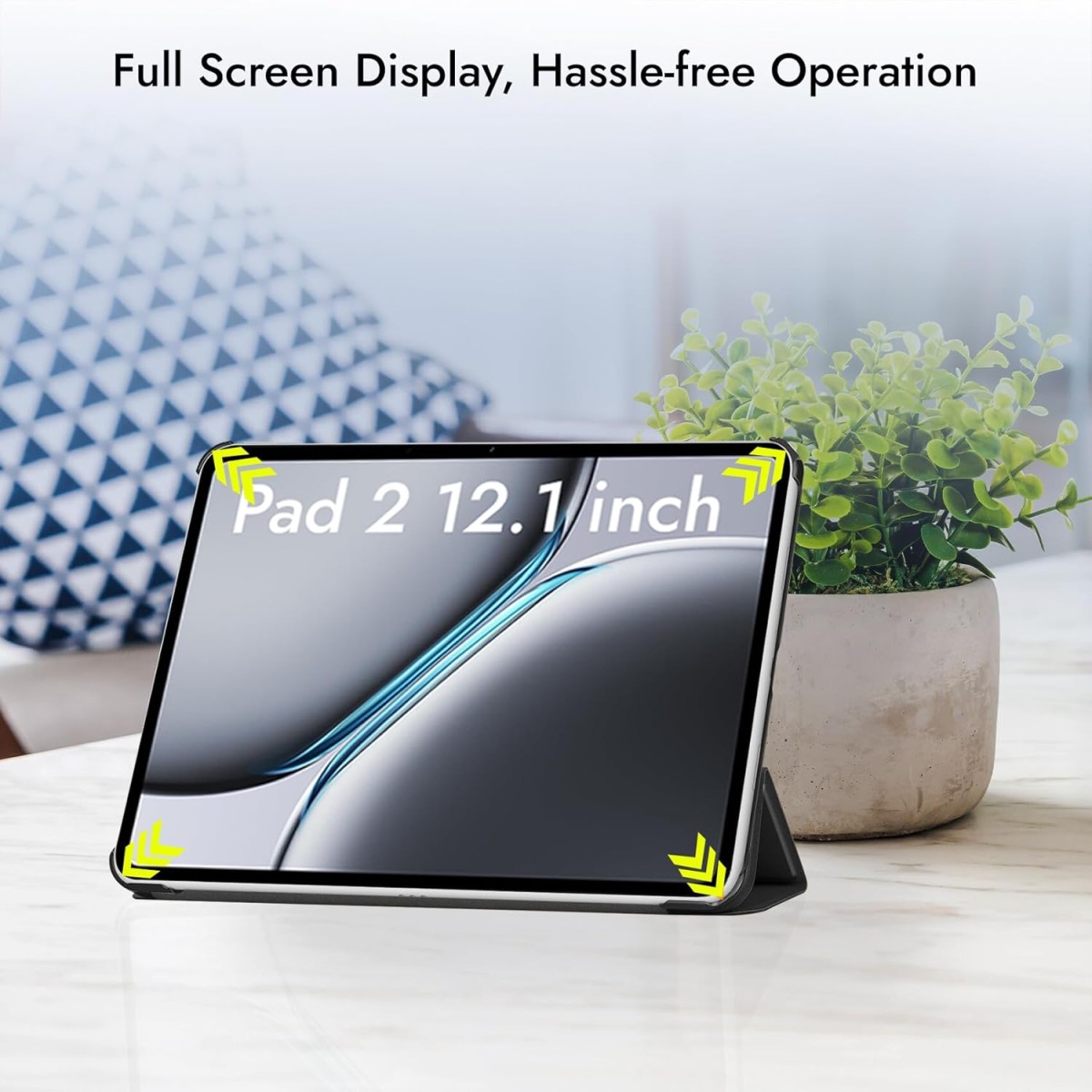 Robustrion Cover Case for OnePlus Pad 2 12.1 inch Cover, Flip Cover Case for OnePlus Pad 2 12.1 inch [Auto Sleep Wake Support] - Dark Green