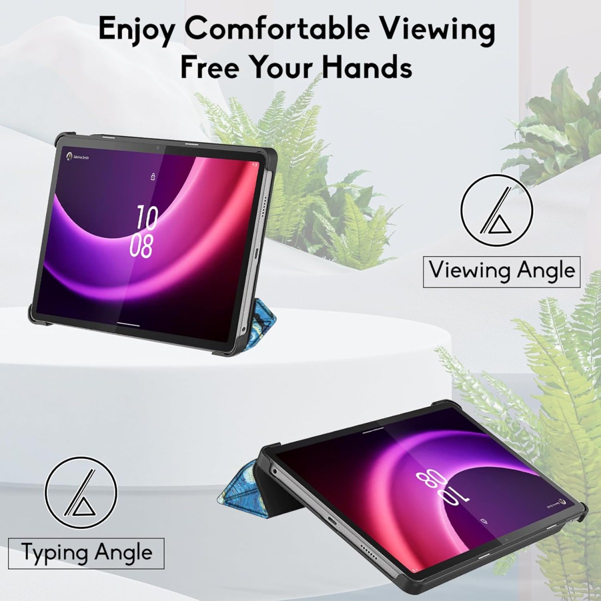 Robustrion Cover for Lenovo Tab P11 2nd Gen 11.5 inch Cover Case, Flip Stand Cover Case for Lenovo P11 2nd Generation Tablet 11.5 inch (ZABG0285IN) TB-350FU [Supports Auto Sleep Wake] - Black