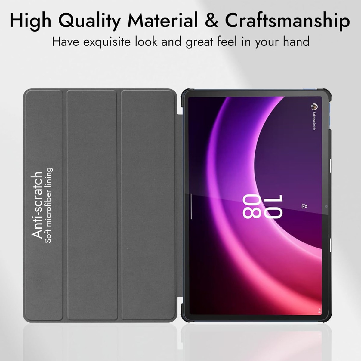 Robustrion Cover for Lenovo Tab P11 2nd Gen 11.5 inch Cover Case, Flip Stand Cover Case for Lenovo P11 2nd Generation Tablet 11.5 inch (ZABG0285IN) TB-350FU [Supports Auto Sleep Wake] - Black