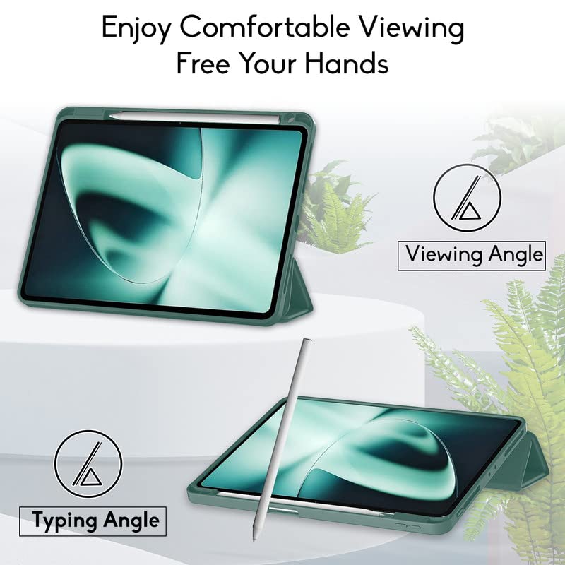 Robustrion Cover for OnePlus Pad Cover Case 11.61 inch Flip Stand Back Cover with Pencil Holder - Light Green Robustrion Cover for OnePlus Pad Cover Case 11.61 inch Flip Stand Back Cover with Pencil Holder - Light Green