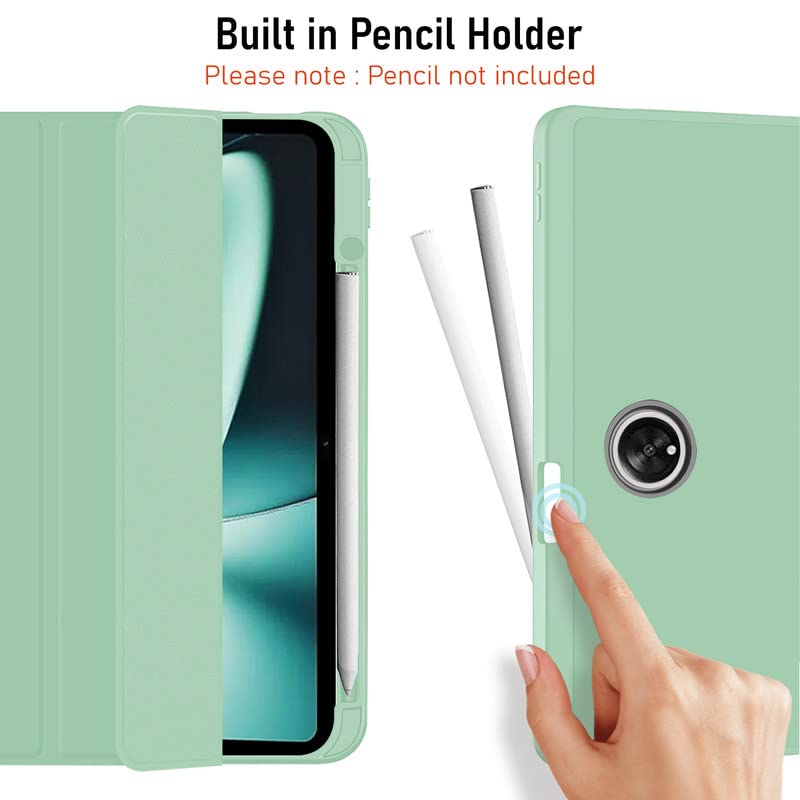 Robustrion Cover for OnePlus Pad Cover Case 11.61 inch Flip Stand Back Cover with Pencil Holder - Light Green Robustrion Cover for OnePlus Pad Cover Case 11.61 inch Flip Stand Back Cover with Pencil Holder - Light Green
